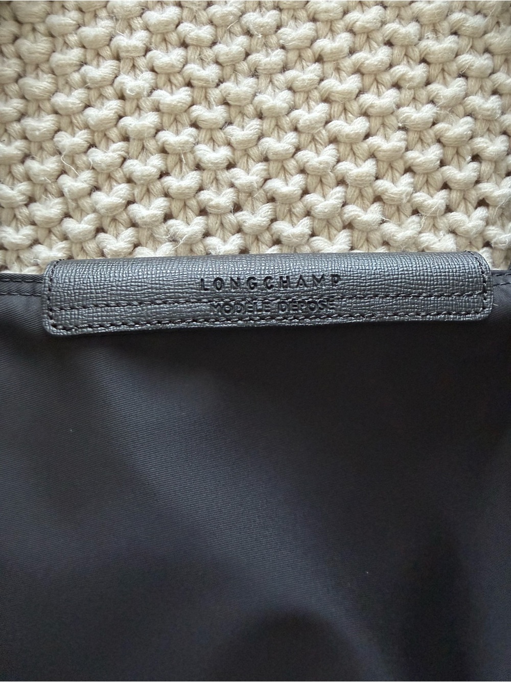 Longchamp Le Pliage Shoulder Bag — All Black - Picture 3 of 6